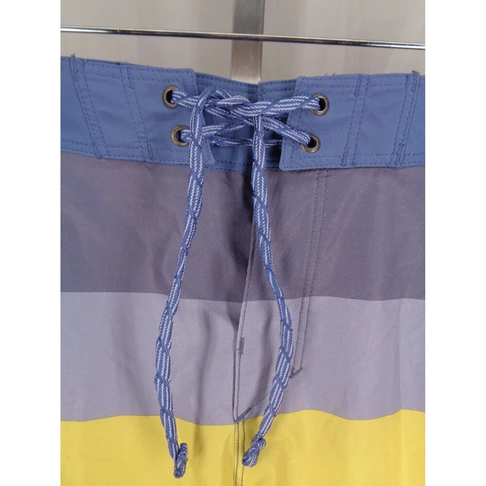 Patagonia Stripe Hydro Series Board Shorts Size 31 Swim Quick Dry